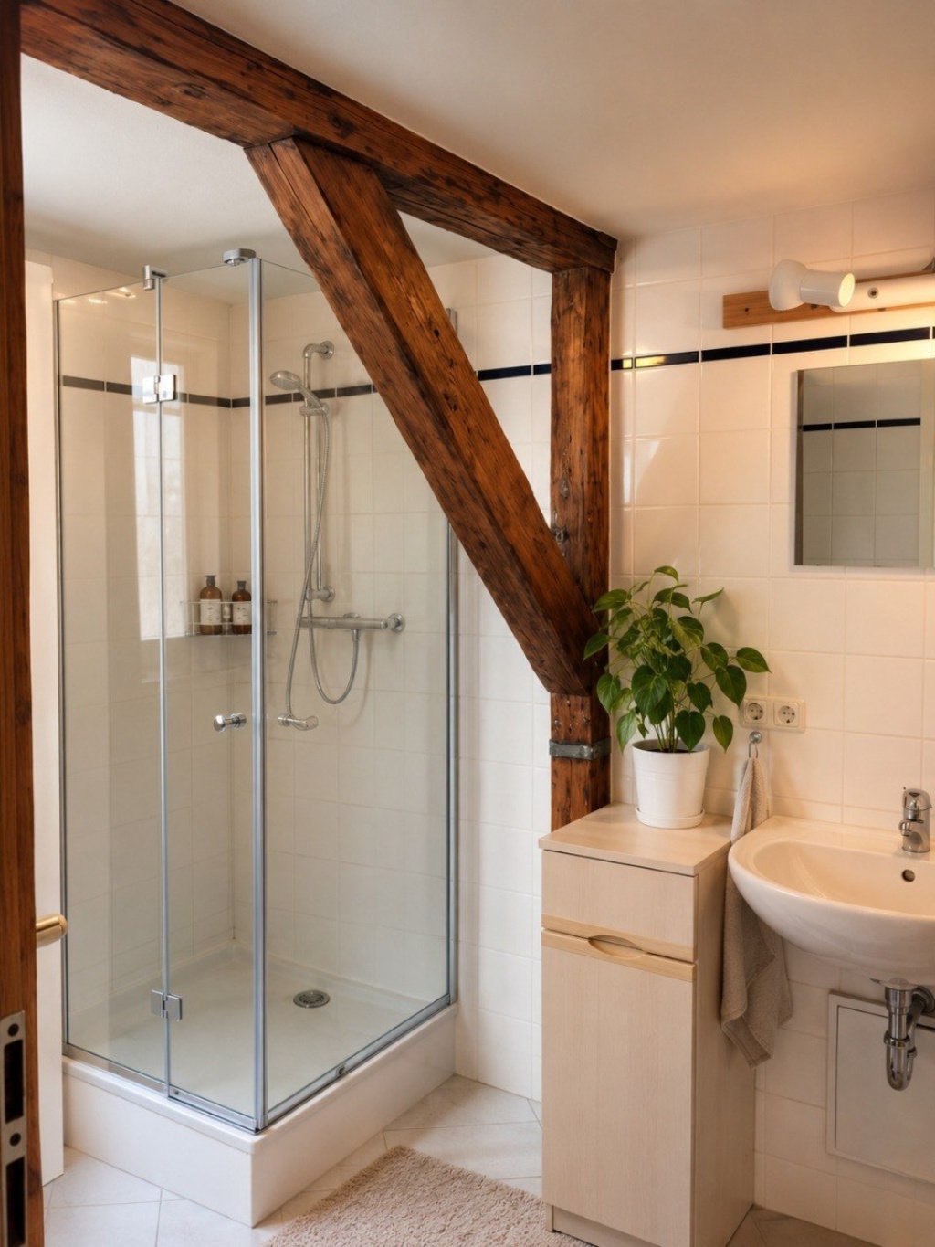 WG-Zimmer Freiberg Petersstraße - Duschbad oben