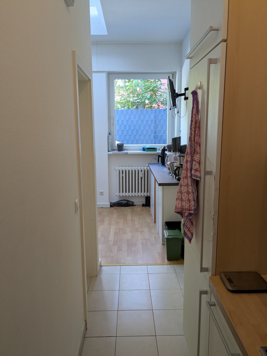 WG-Zimmer Erphoviertel Ostmarkstraße - Blick aus der Küchenzeile
