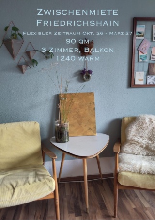 Schöne, große Zwischenmiete In Friedrichshain — photo 1