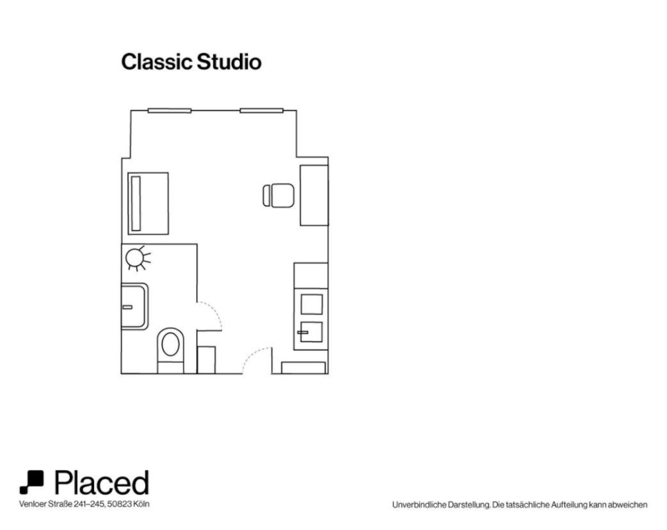 Möbliertes & zentrales Apartment in Köln Ehrenfeld | Classic Studio