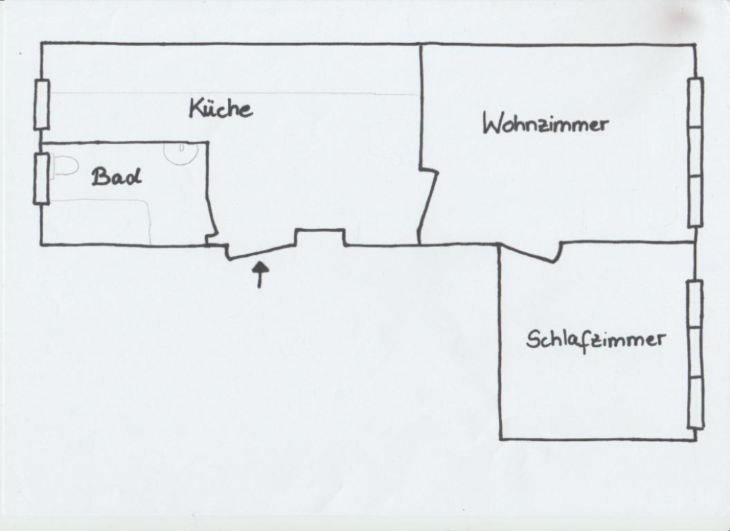 gemütliche 2 Zimmer-Wohnung gut gelegen – Breitscheidstraße, 99086 Erfurt Johannesvorstadt – Vorschaubild 6