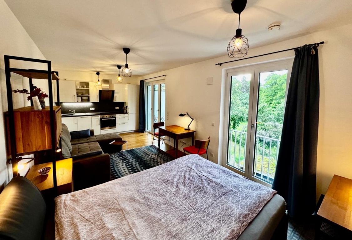 All inklusive - Ruhig, zentral, hell und im Grünen - Neubau-Studio in Gesundbrunnen zwischen Wollank- und Bornholmer Straße mit großem Balkon und Ausblick ins Grüne – Grüntaler Str., 13359 Berlin Gesundbrunnen – Vorschaubild 3