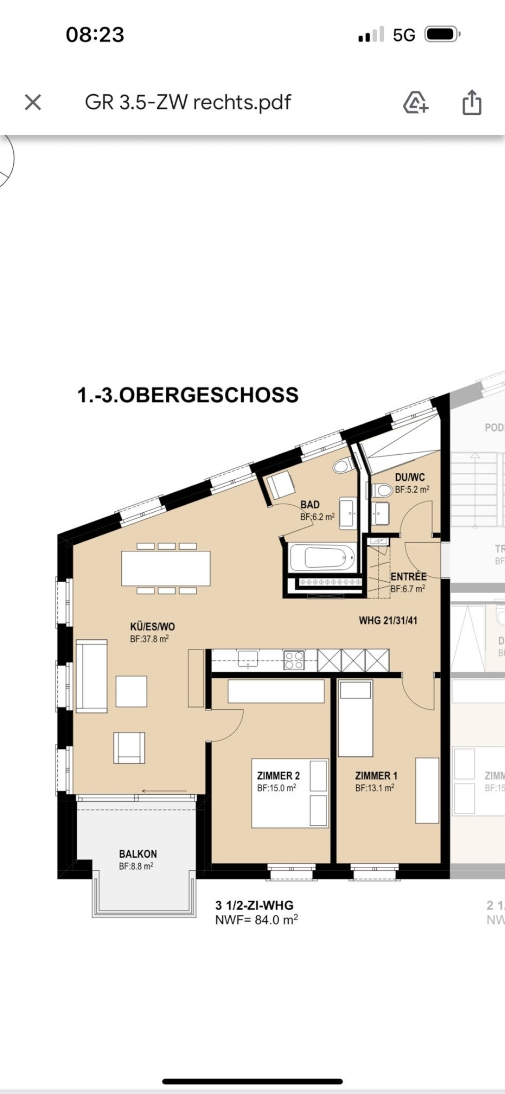 Habitación en WG St. Gallen Wassergasse 53 - foto 14
