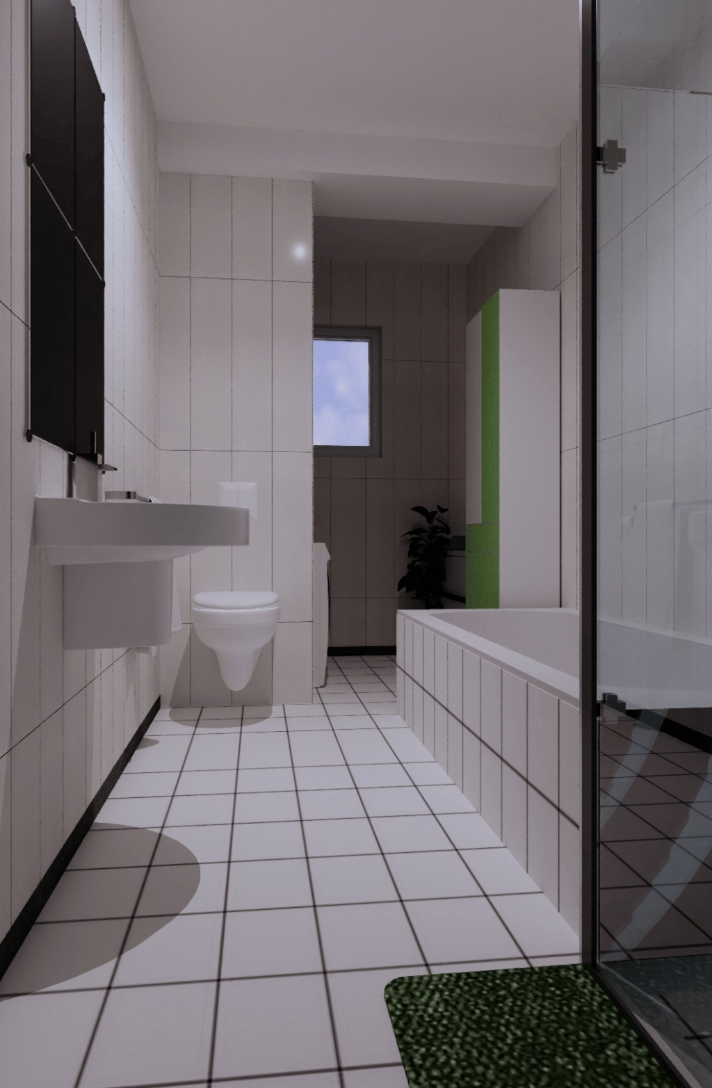 WG-Zimmer Speldorf Schmale Straße 10 - Badezimmer mit Toilette