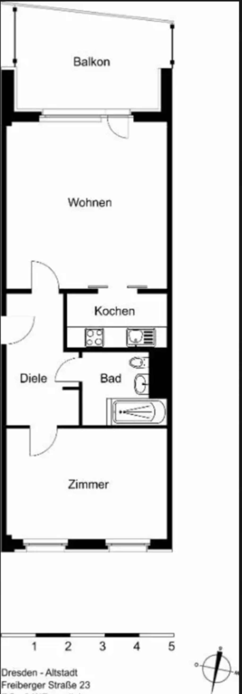 Voll möblierte 2-Zimmer-Wohnung zur Zwischenmiete – zentral gelegen - vom 14. Okt 2026 bis zum 22. Jan 2027 – Freiberger Str. 23, 1067 Dresden Altstadt – Vorschaubild 8