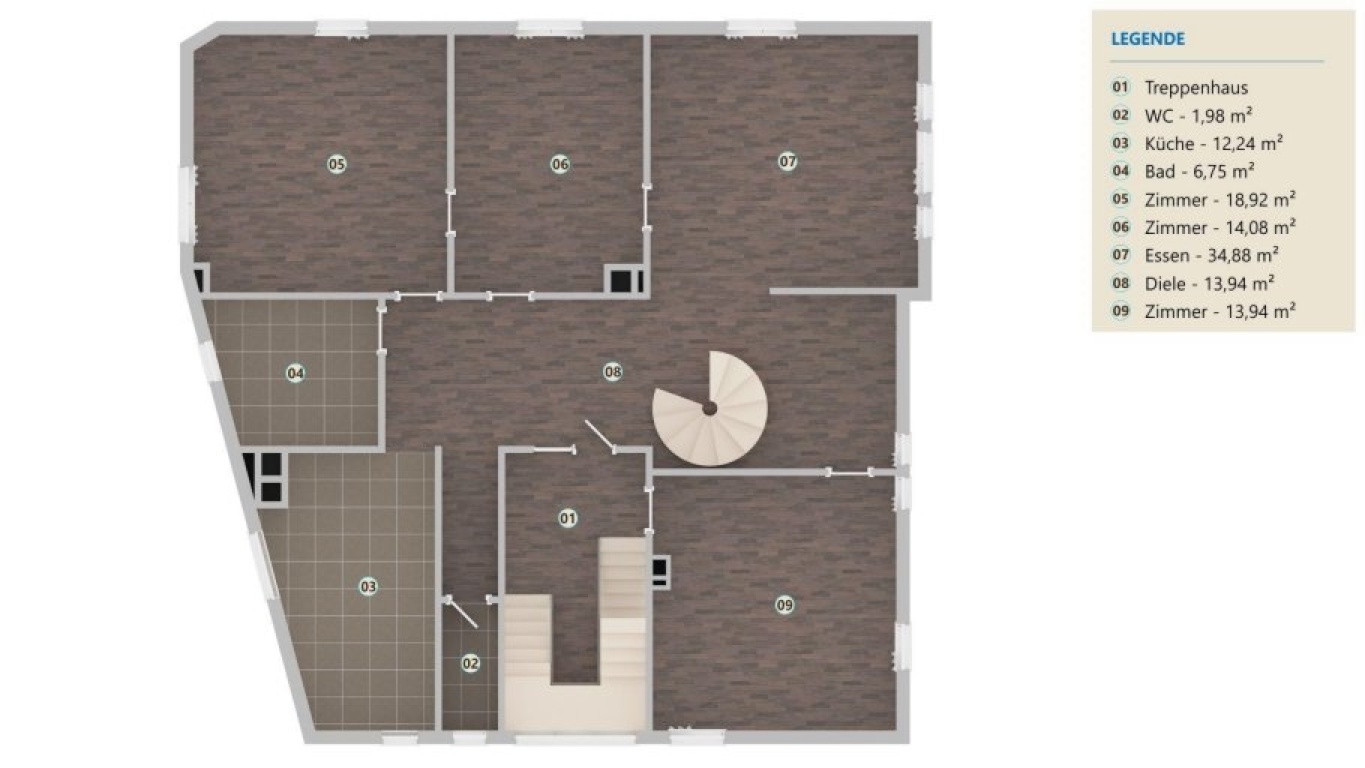WG-taugliche 6-Zimmer-Wohnung – Daimlerplatz, 70372 Stuttgart Bad Cannstatt – Vorschaubild 15