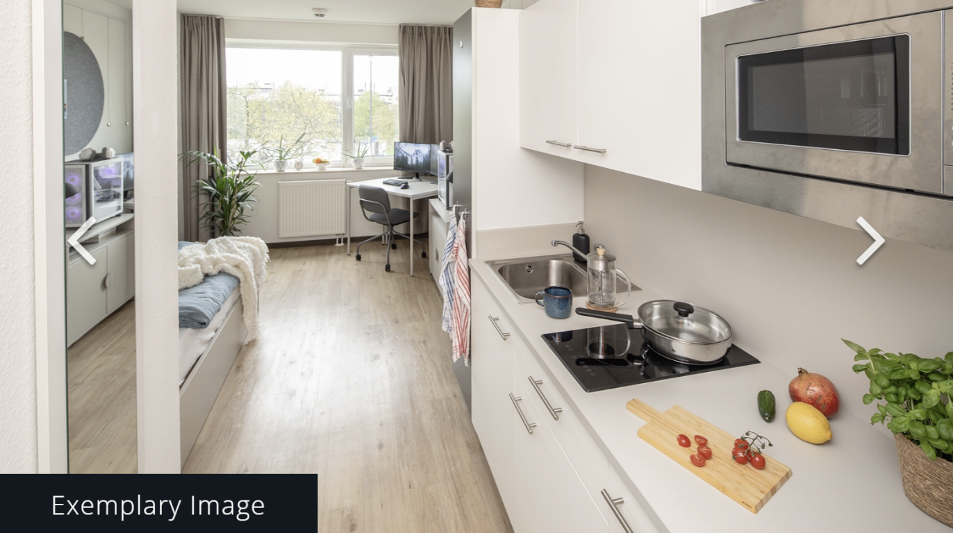 Studio-Apartment C3.10 im „The Fizz Bremen“ ist ab dem 31.08.2026 zur Miete verfügbar.