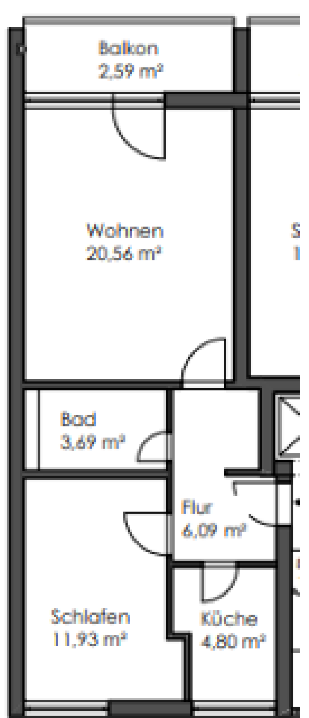 Große, helle Wohnung in Schwabing in zentraler Lage, mobliert, befristet – Belgradstraße 15A, 80796 München Schwabing-West – Vorschaubild 14