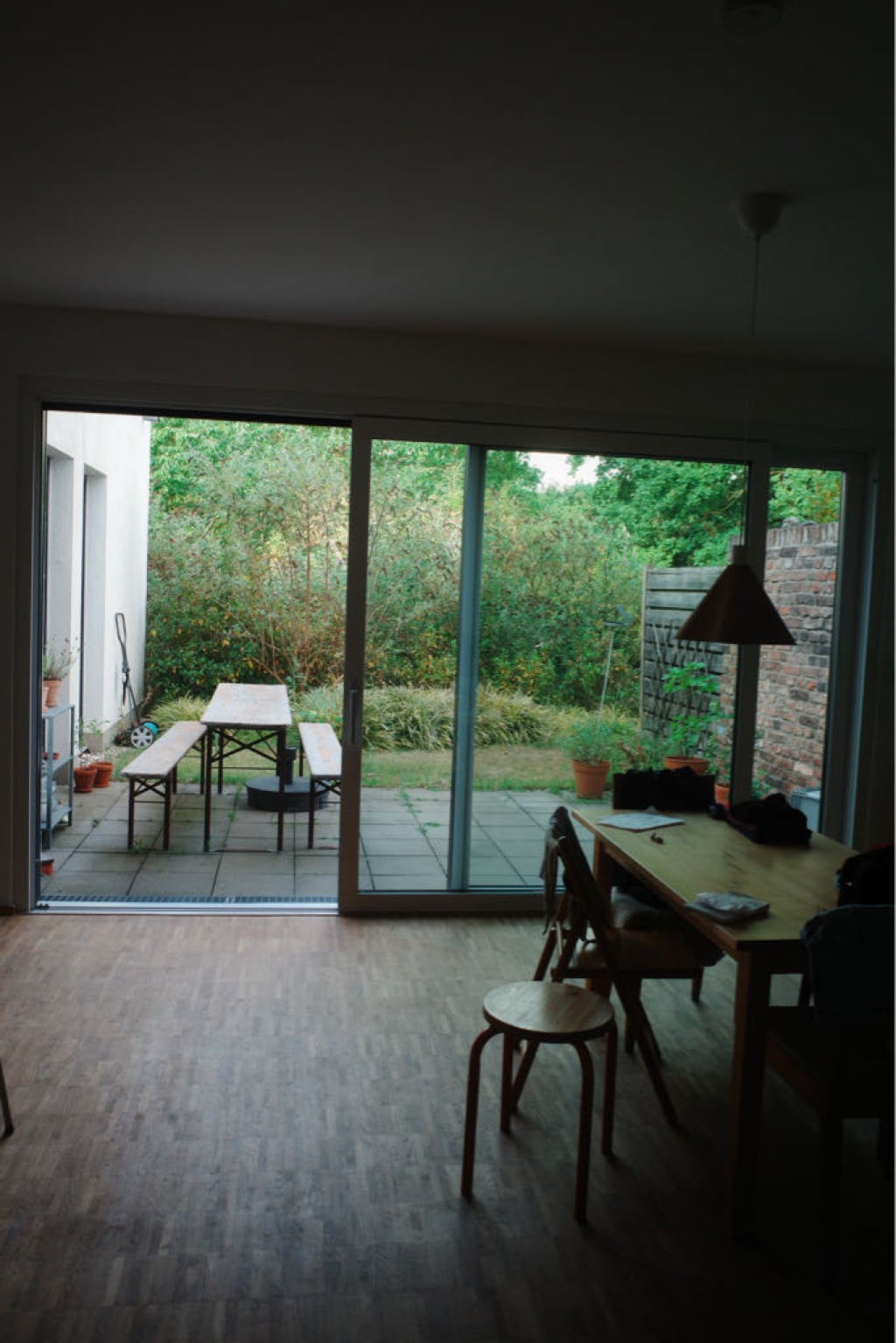 Wohnung Graurheindorf An d. Pfaffenmütze - Blick vom Wohnzimmer auf die Terasse