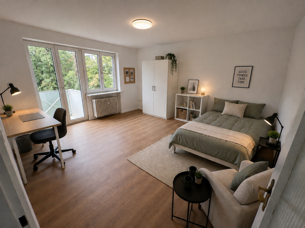 Flatshare Moosach Meggendorferstraße 33 - Zimmer, visualisierung nach Renovierung