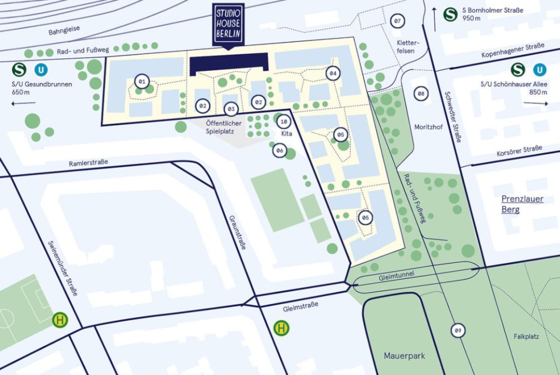 Wohnung Mitte Bärbel-Bohley-Ring 26 - Lageplan