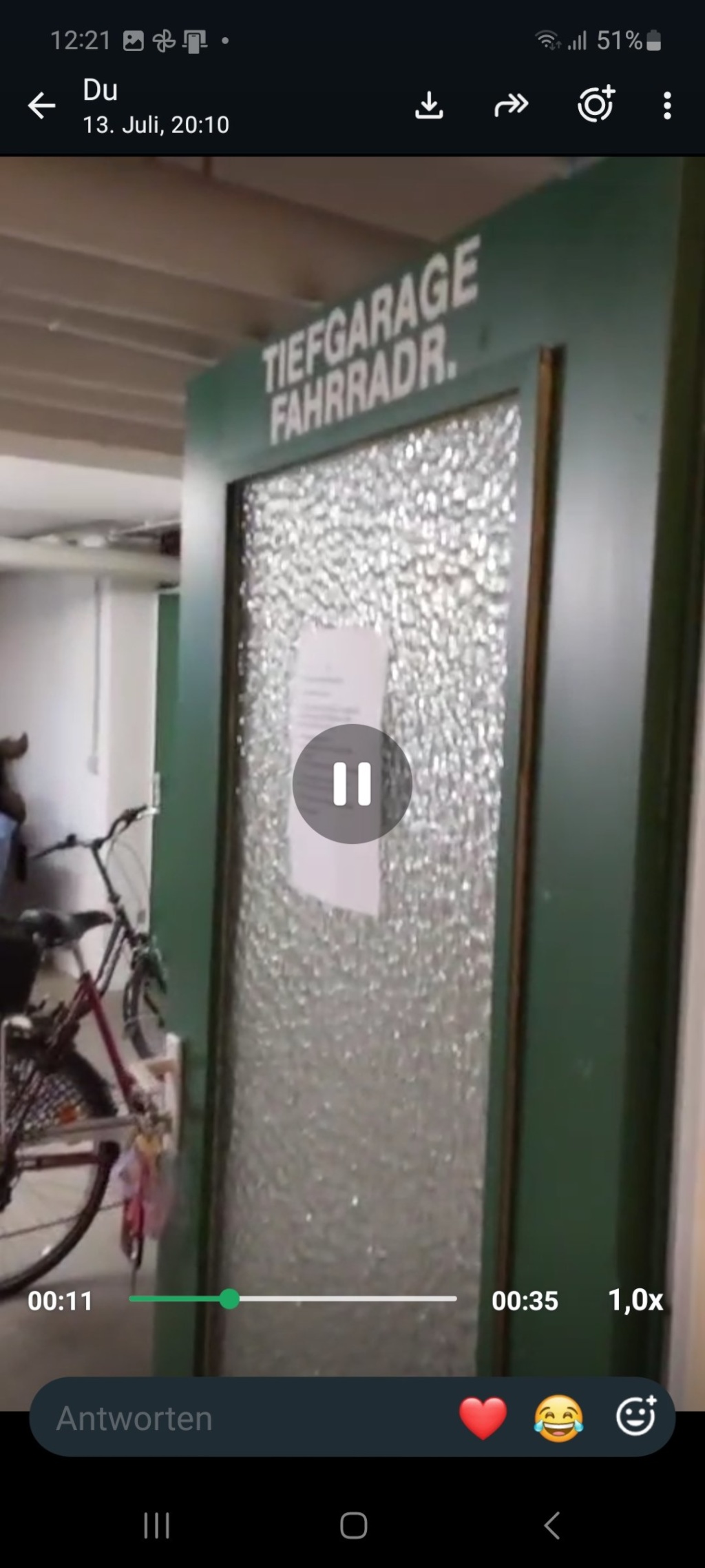 Habitación en WG Altstadt Graf-Pocci-Weg - Trockener, abschließbarer Fahrradkeller