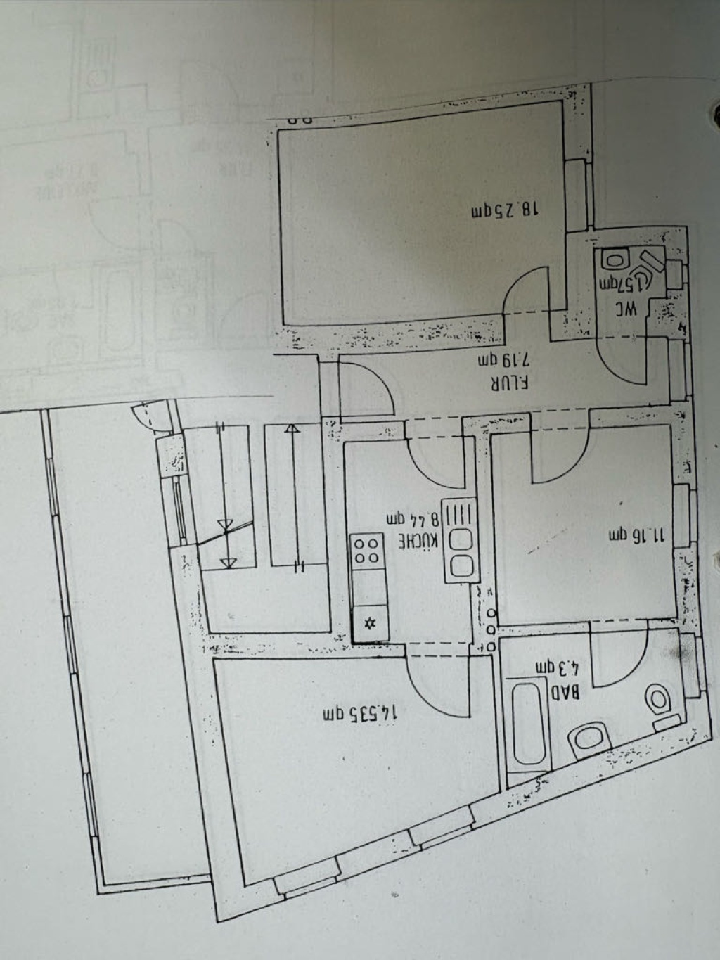 Apartamento Zentrum Graflinger Straße 2 - Grundriss