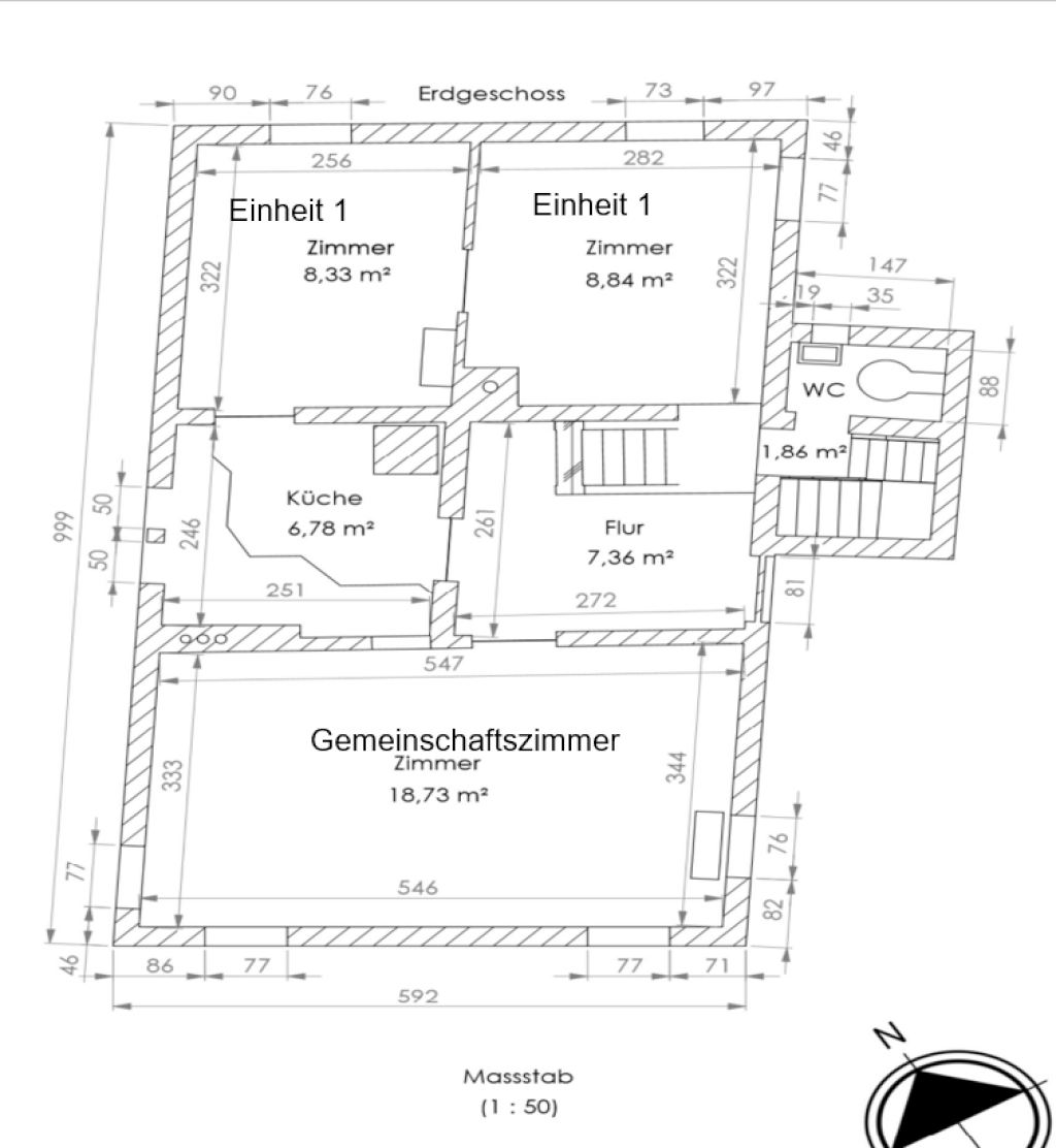 Neue 3-4 Personen WG , 5 Zimmer Haus – Rudolf-Gehring-Platz 1, 70469 Stuttgart Feuerbach – Vorschaubild 10