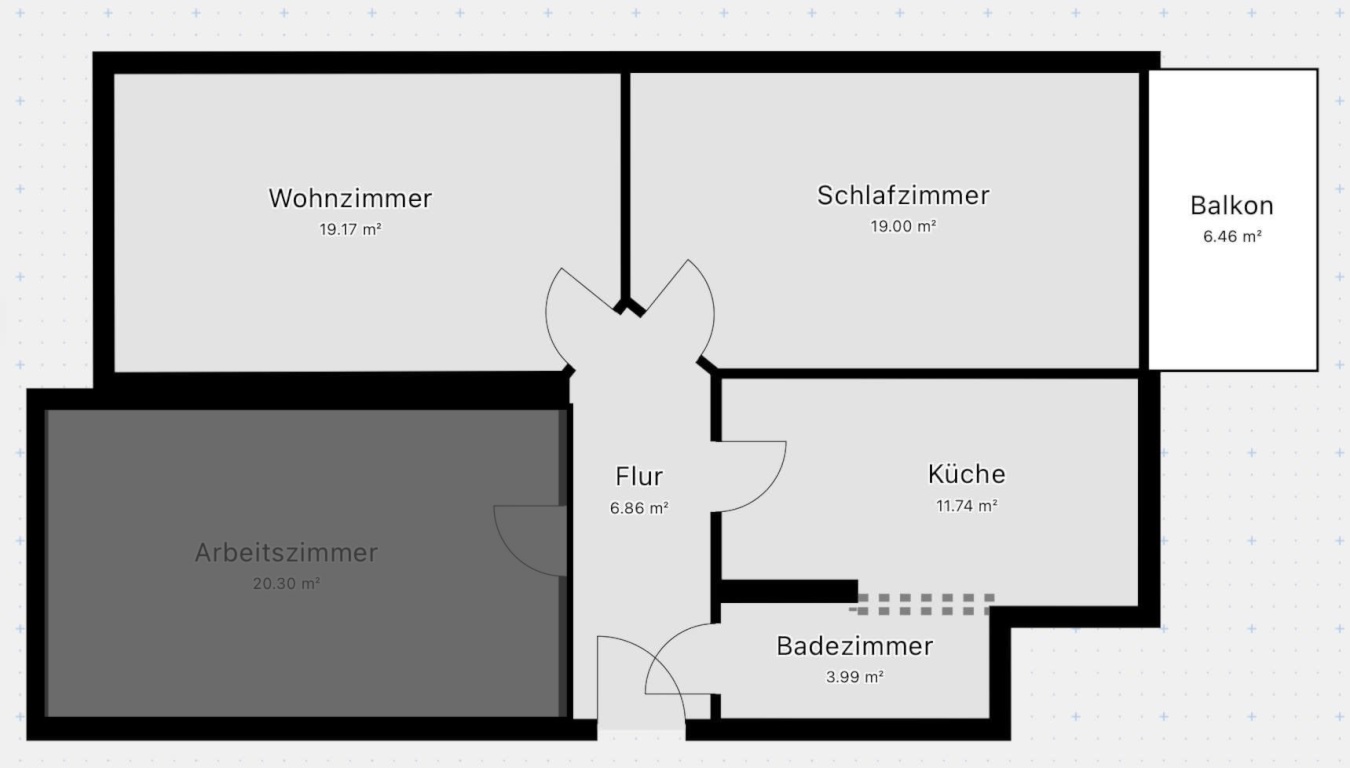 Zwischenmiete 60 qm - Mitte Oktober 26 bis Mitte Januar 27 – Göhrdestraße, 1, 30161 Hannover Vahrenwald-List – Vorschaubild 2