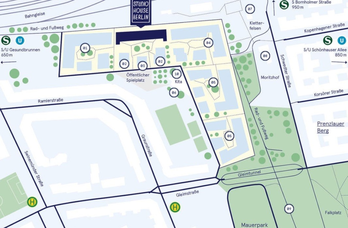 Wohnung Mitte Bärbel-Bohley-Ring 26 - Lageplan