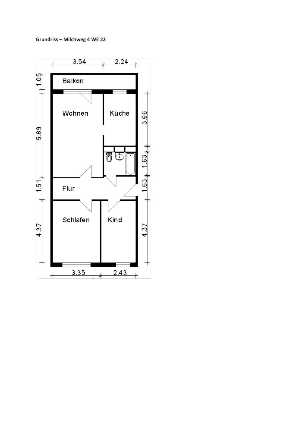 Sanierte 3-Zimmer-Wohnung mit Balkon, Einbauküche, Waschmaschine / Renovated 3-room apartment with balcony, fitted kitchen, and washing machine – Milchweg 4, 39128 Magdeburg Neustädter Feld – Vorschaubild 18