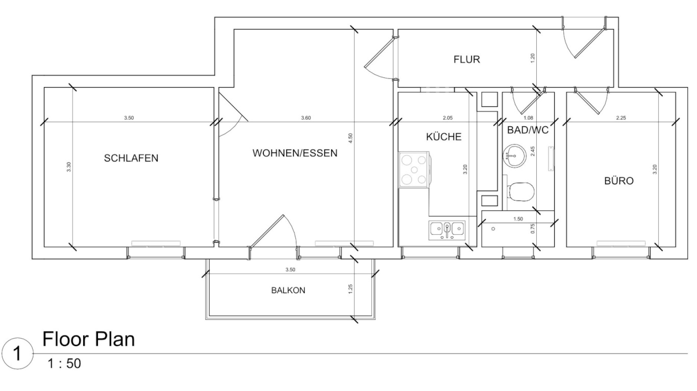 Wunderschöne, frisch renovierte 3-Zimmer-Wohnung mit Balkon & Einbauküche – Burgstr 51, 70569 Stuttgart Kaltental – Vorschaubild 15