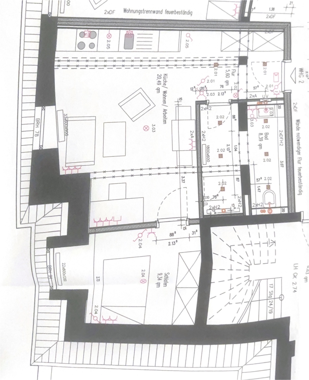 Wohnung Innenstadt Bismarckstraße 21 - Grundriss Whg. 4