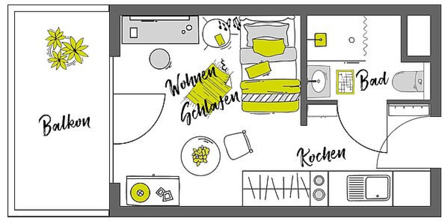 Estudio Neukölln Oderstraße 194 - Grundriss