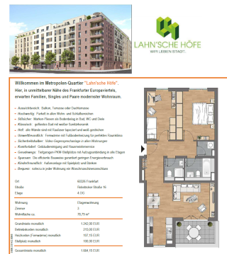 Ad image: Fully furnished and spacious appartment in Gallus 78.80 m2 ( 2 bed rooms/2 bad rooms/ parking space and storage room)// 01.10.2026