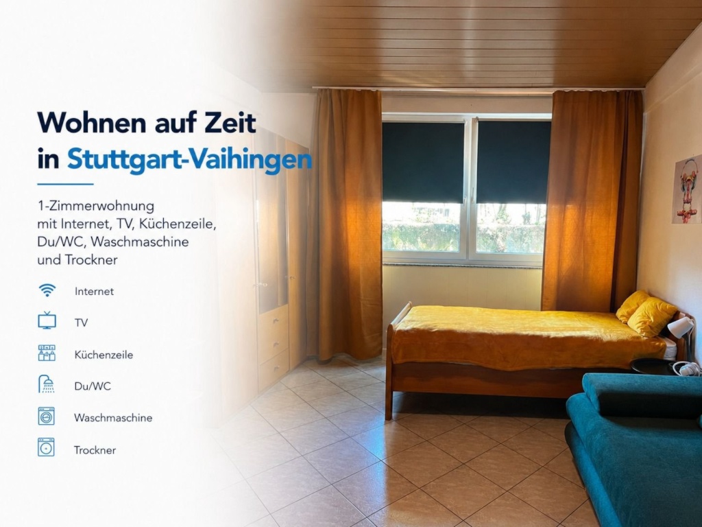 Möbliertes Wohnen auf Zeit ab 1 Monat, Stuttgart Vaihingen