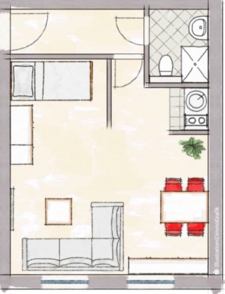 Ad image: Frisch renoviert & möbliert: Modernes 1-Zimmer-Appartement am Marburger Ortenberg (inkl. PKW-Stellplatz & TOP Fahrradanbindung)