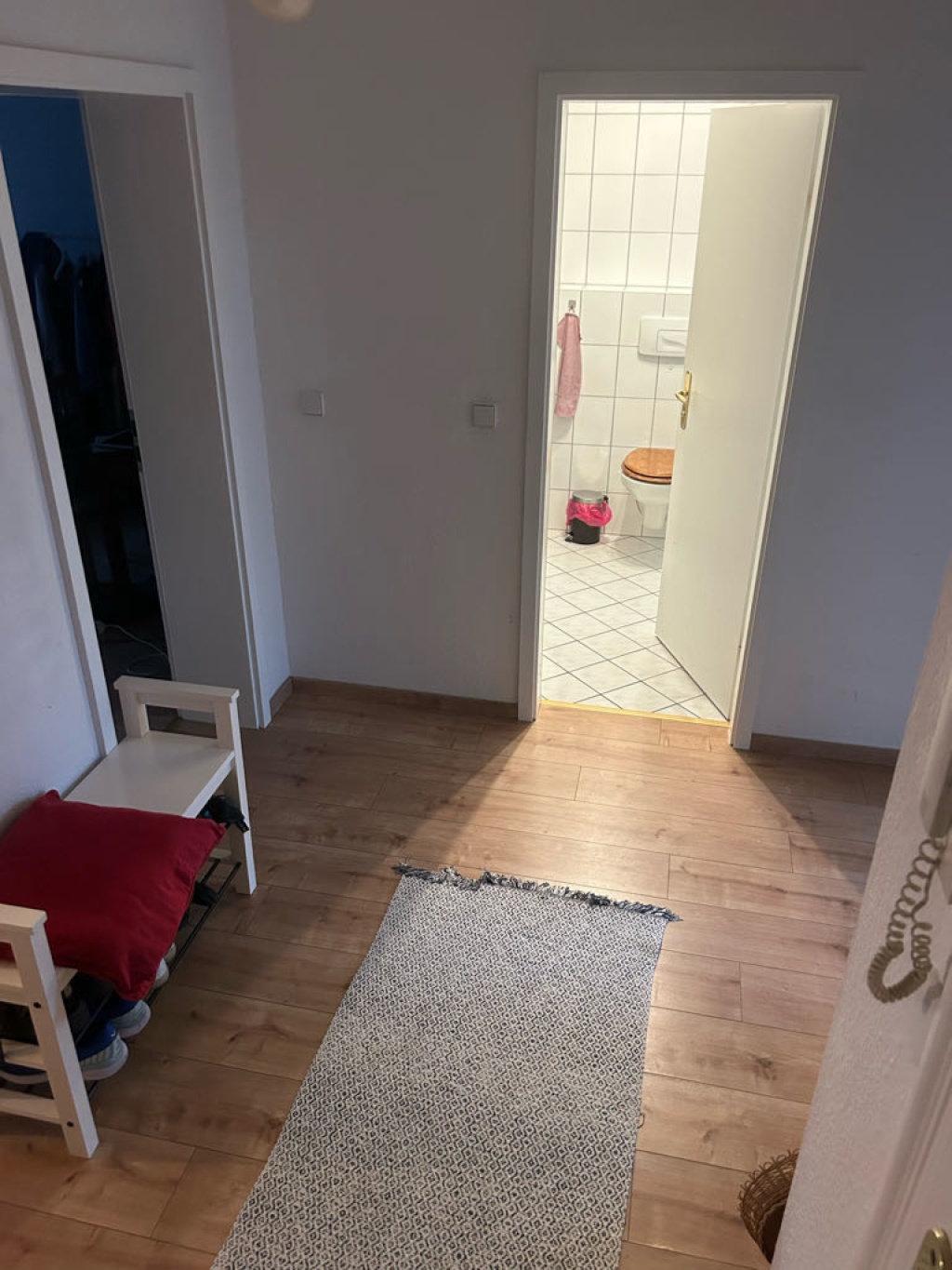 WG-Zimmer Neustadt-Neuschönefeld Lilienstr. - Flur von der Haustür aus