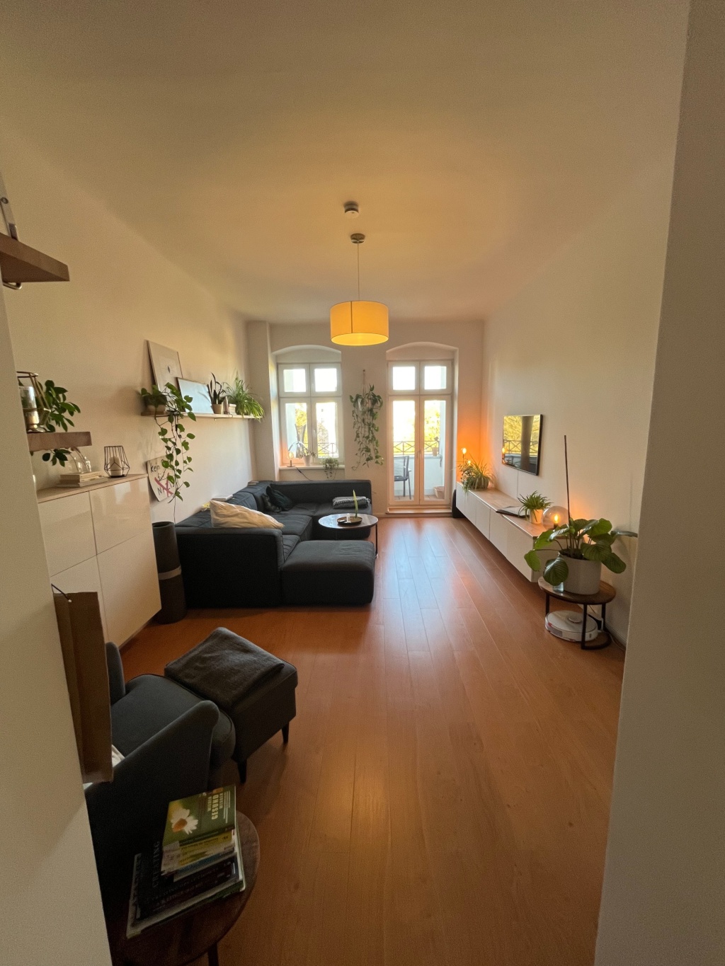 Flat Prenzlauer Berg Scherenbergstraße - Blick aus dem Esszimmer ins Wohnzimmer