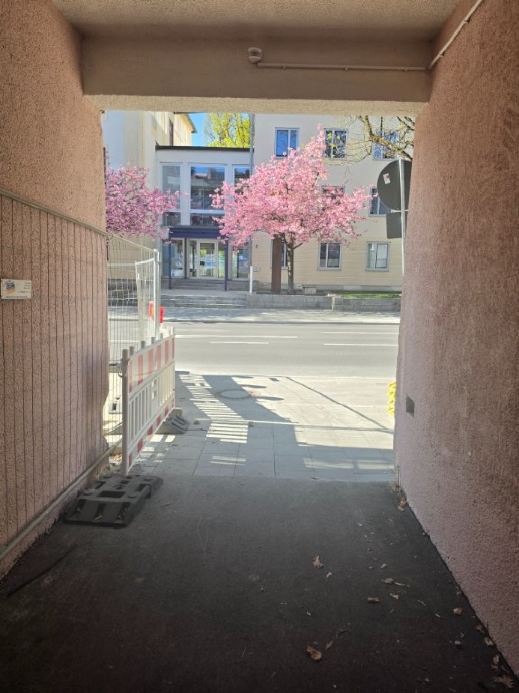 WG-Zimmer Traunstein Rosenheimer Straße 48 - Eingang von Straße