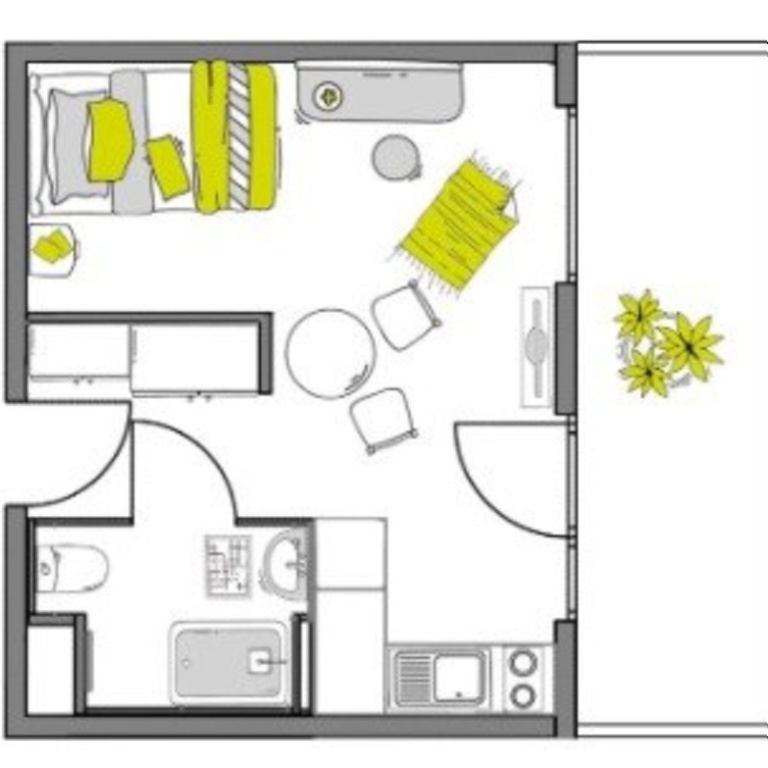 Möbliertes Penthouse-Apartment mit Dachterrasse in Heilbronn — Urban Living – Schmollerstraße 55, 74074 Heilbronn Heilbronn – Vorschaubild 11