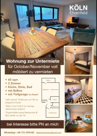 Wohnung zur Untermiete