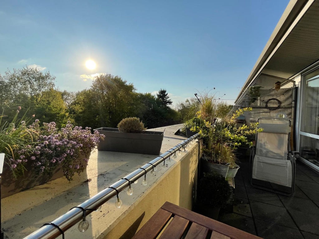 Flatshare Gievenbeck Gescherweg - Balkon auf der Seite von Kira und Malena