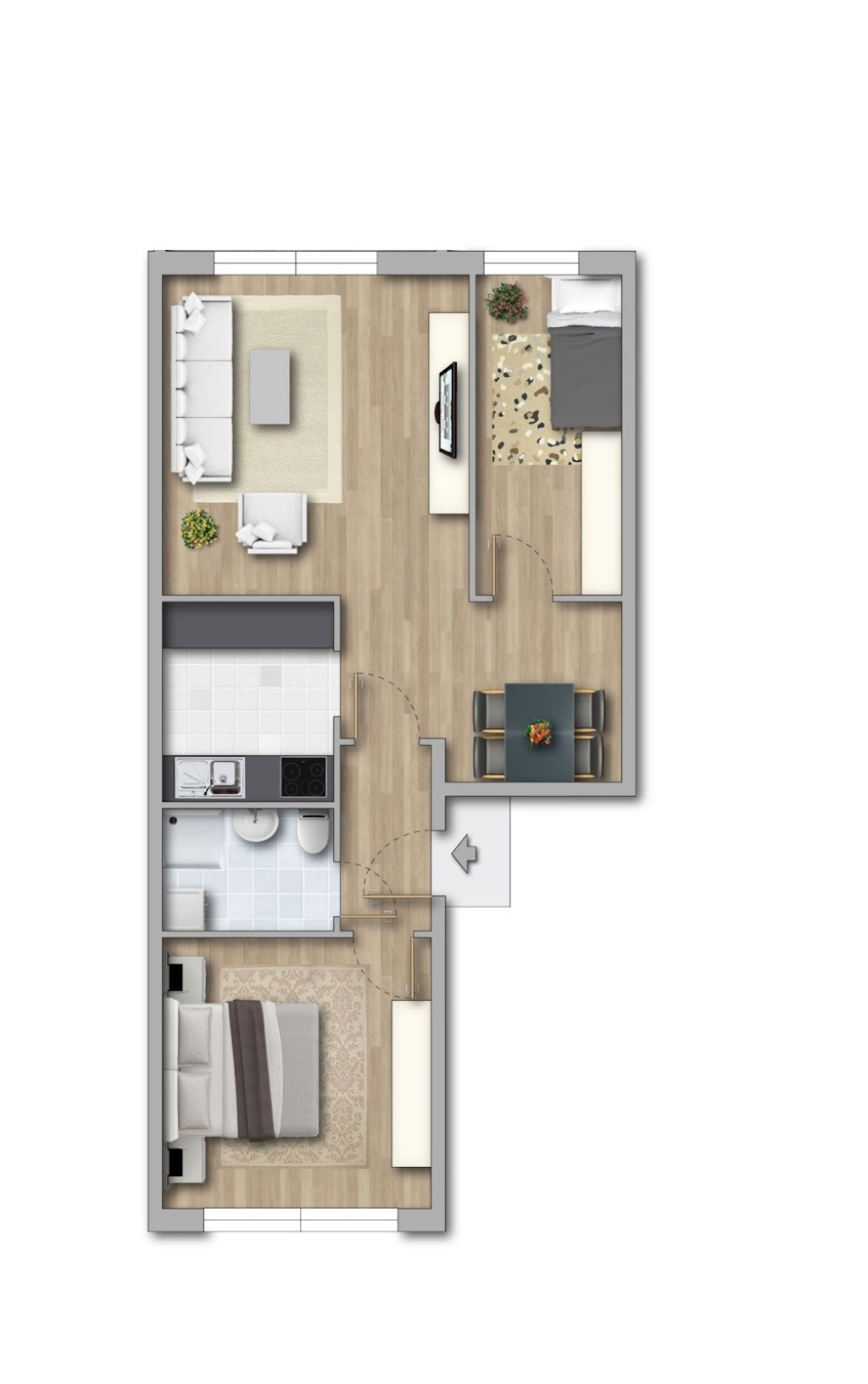 Wohnung Freiberg Friedeburger Straße 70 - Grundriss