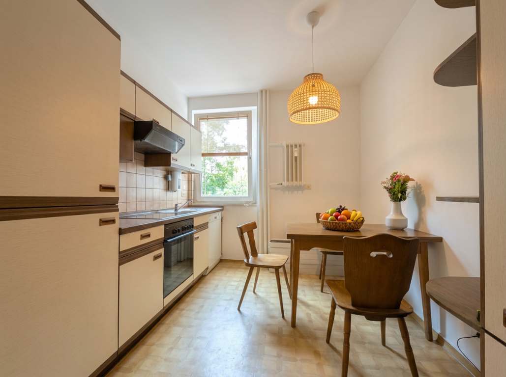 Möblierte 1,5 Zimmer Wohnung (frisch renoviert) mit Arbeitszimmer und Essküche – Wilhelmsaue 110, 10715 Berlin Wilmersdorf – Vorschaubild 3