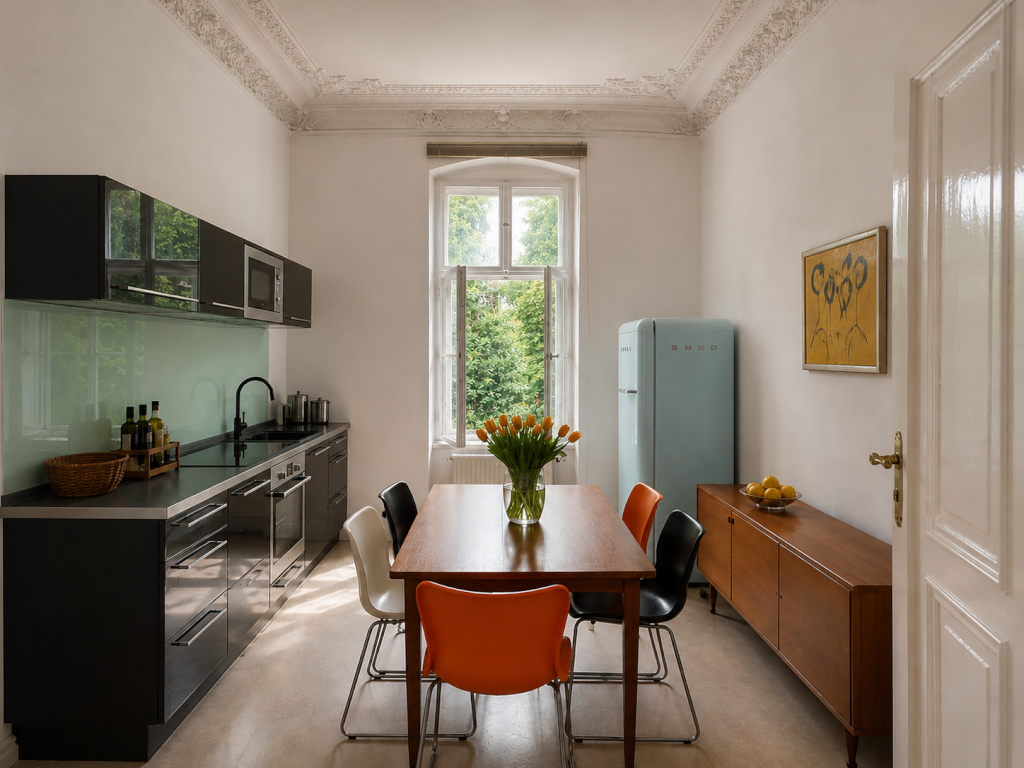 Möblierte Altbauwohnung zur Zwischenmiete – Stuck & Flügeltüren, Moabit – Waldstraße 37, 10551 Berlin Moabit – Vorschaubild 2