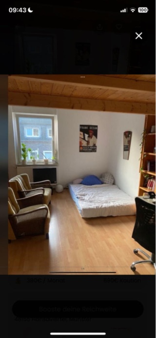 Anzeigenbild: Schönes helles Zimmer in 4er WG