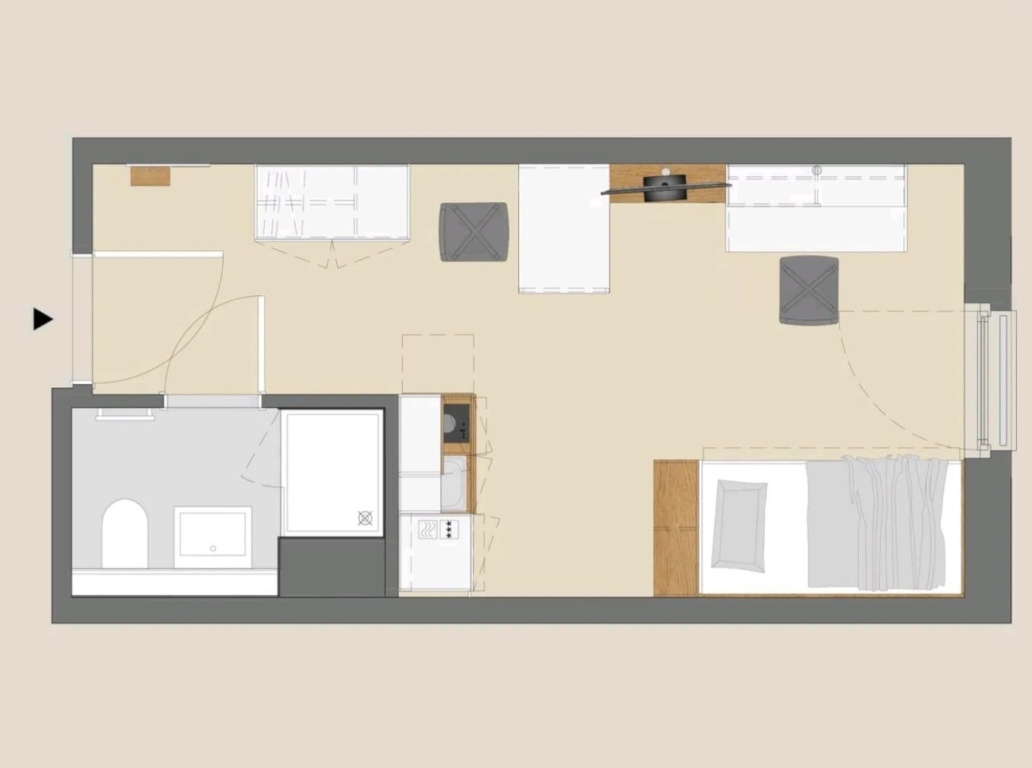 1-Zimmer-Wohnung INNENSTADT WEST RHEINLANDDAMM 211 - Bild 4