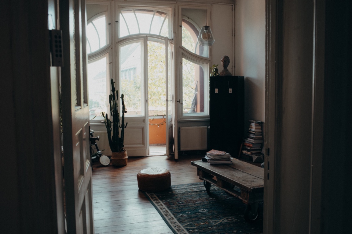 Wohnung Gesundbrunnen Badstraße - Wohnzimmer mit Balkon