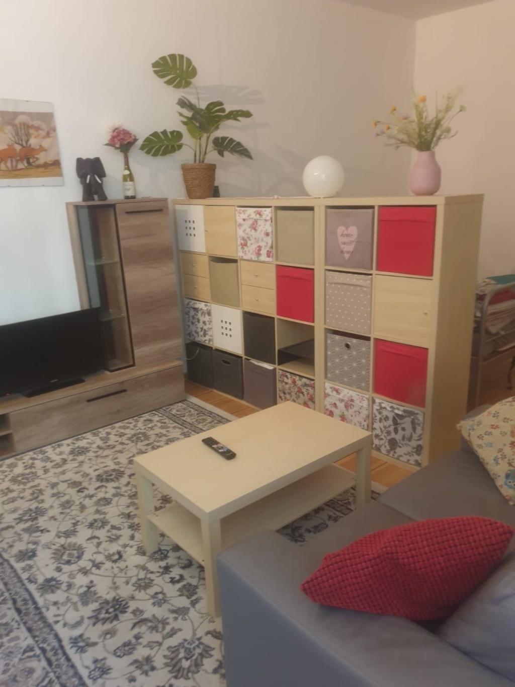 1-Zimmer-Wohnung Wedding Brüsseler Straße 39 - Wohnzimmer mit Fernseher