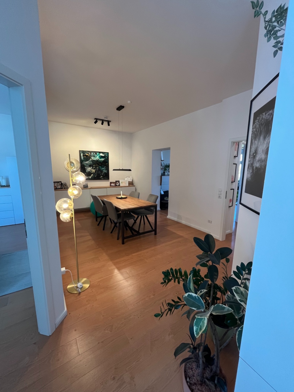 Flat Prenzlauer Berg Scherenbergstraße - Blick aus der Küche ins Esszimmer