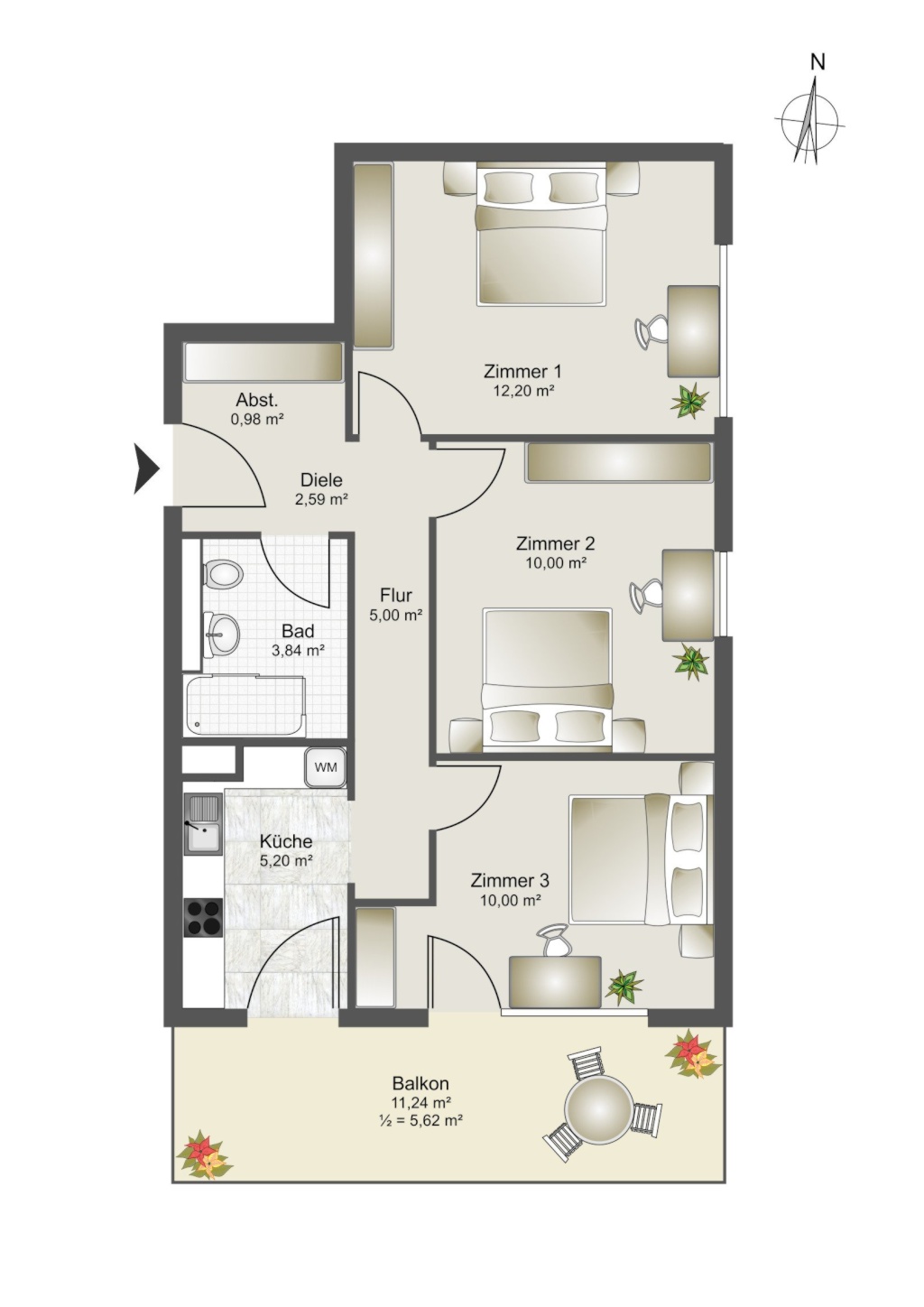 WG-Zimmer Trudering-Riem Stockholmstraße 15 - Bild 5