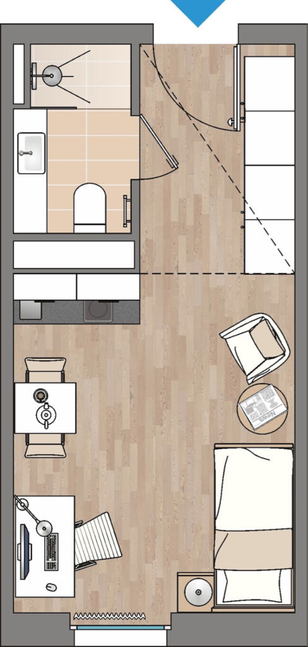 1-Zimmer-Wohnung Niederursel Graf-von-Stauffenberg-Allee 46 - Bild 8