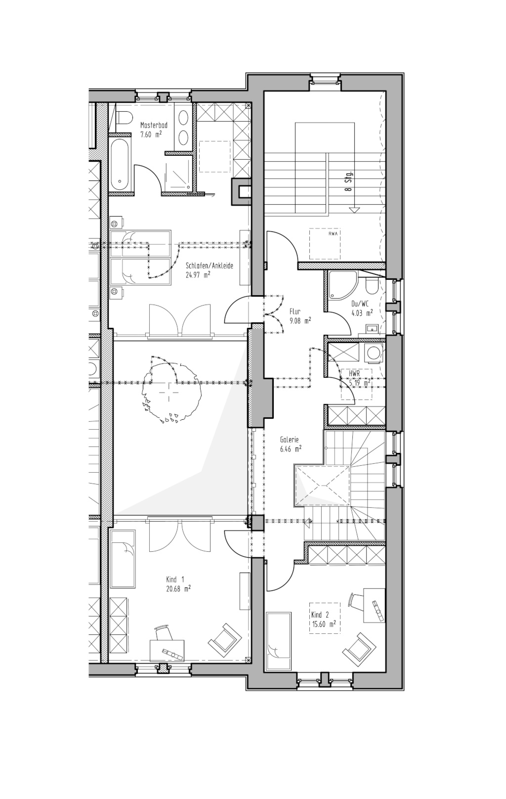 3er-WG in einzigartigem Reihenendhaus in Leipzig-Gohlis – 3 Zimmer, Wohnküche, Atrium & Garten – 4157 Leipzig Gohlis-Mitte – Vorschaubild 2