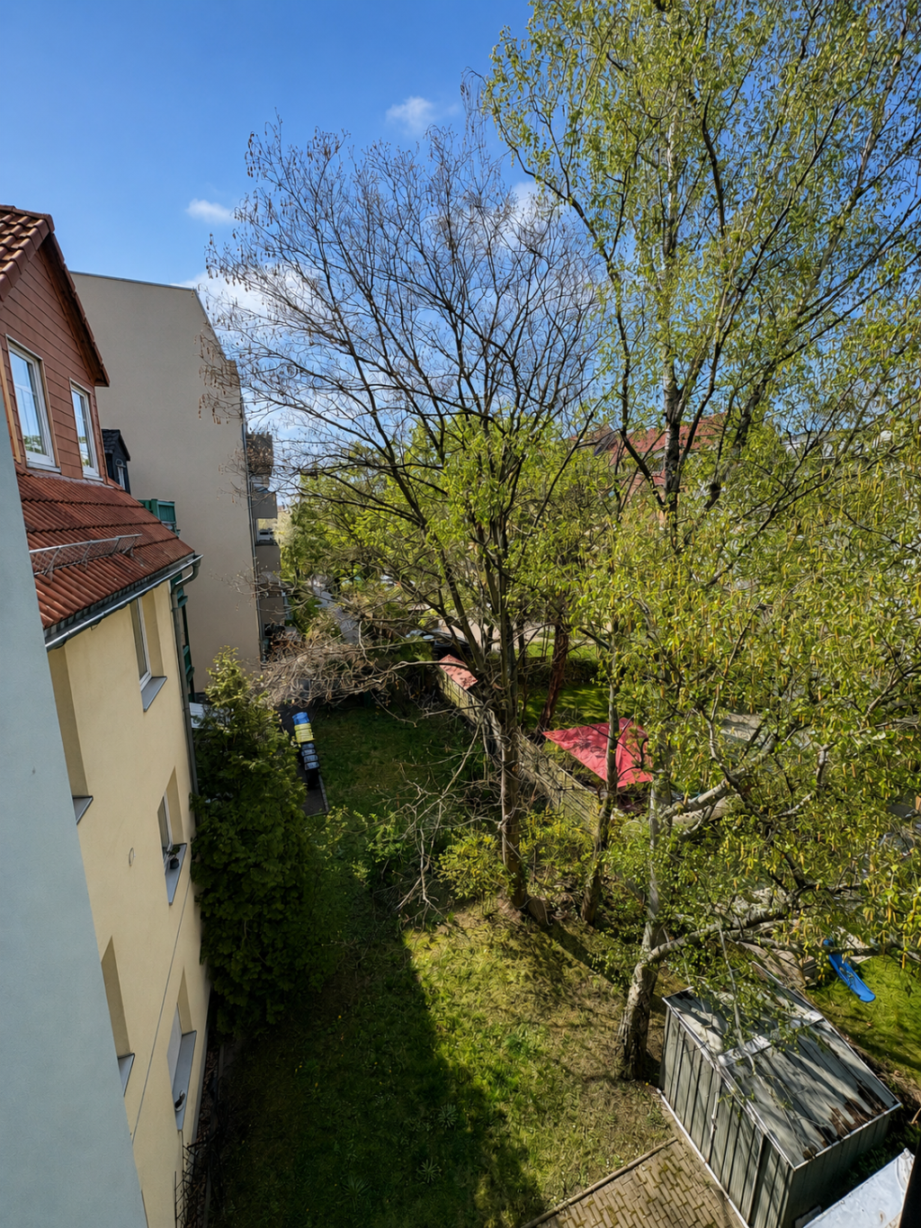 Habitación en WG Eutritzsch Wittenberger Straße 45 - Blick aus dem Wintergarten