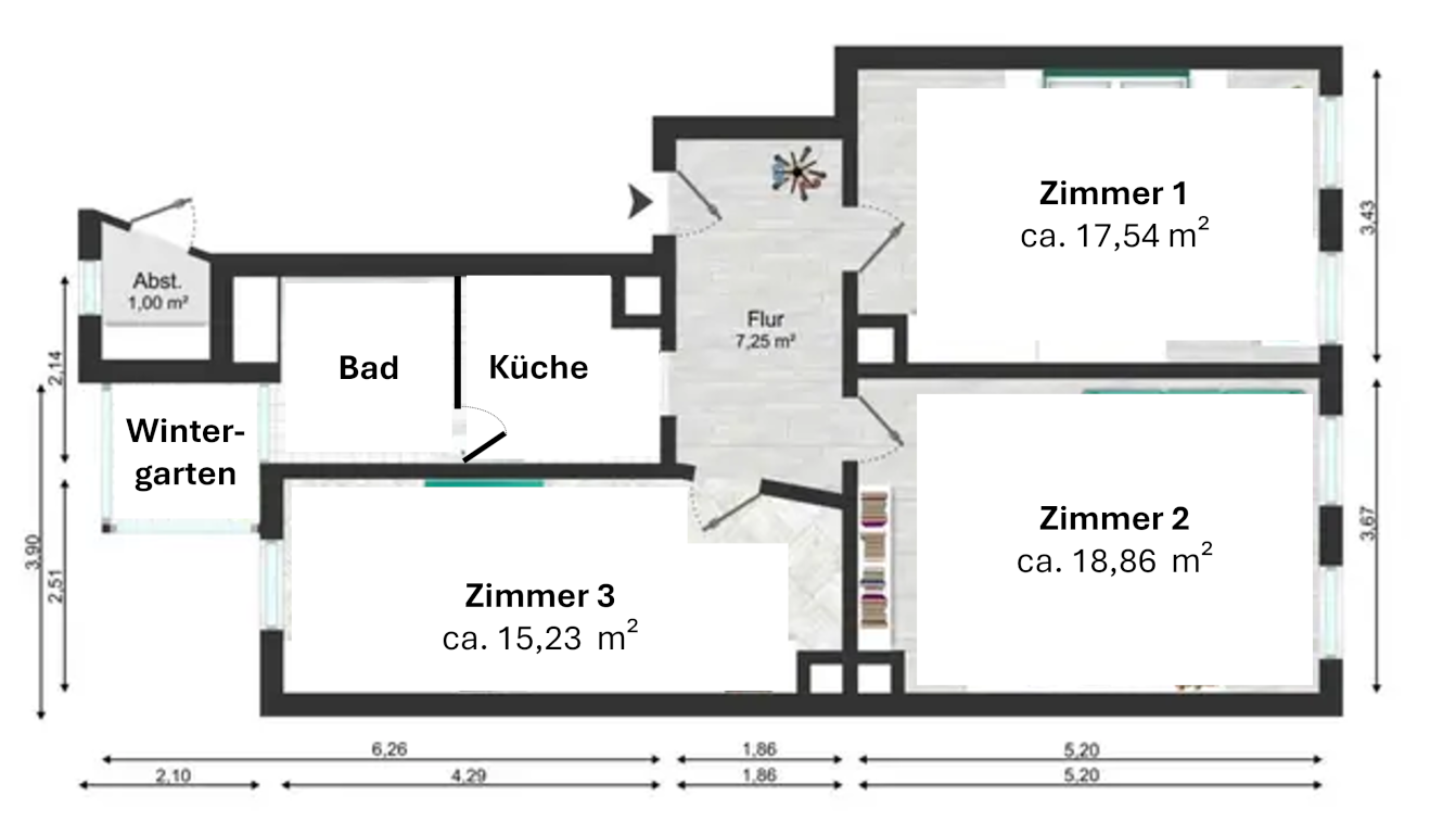 Habitación en WG Eutritzsch Wittenberger Straße 45 - foto 10