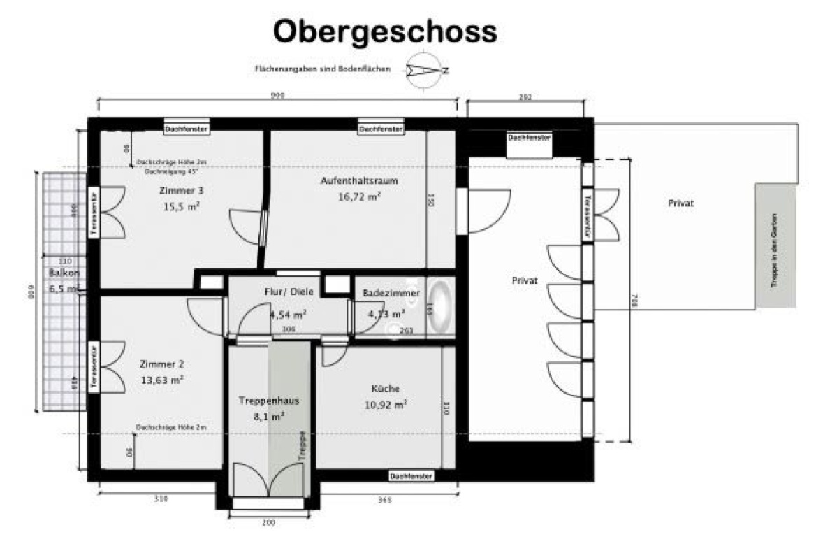 Flatshare Reichenbach Burgstr. 19 - Plan Obergeschoss