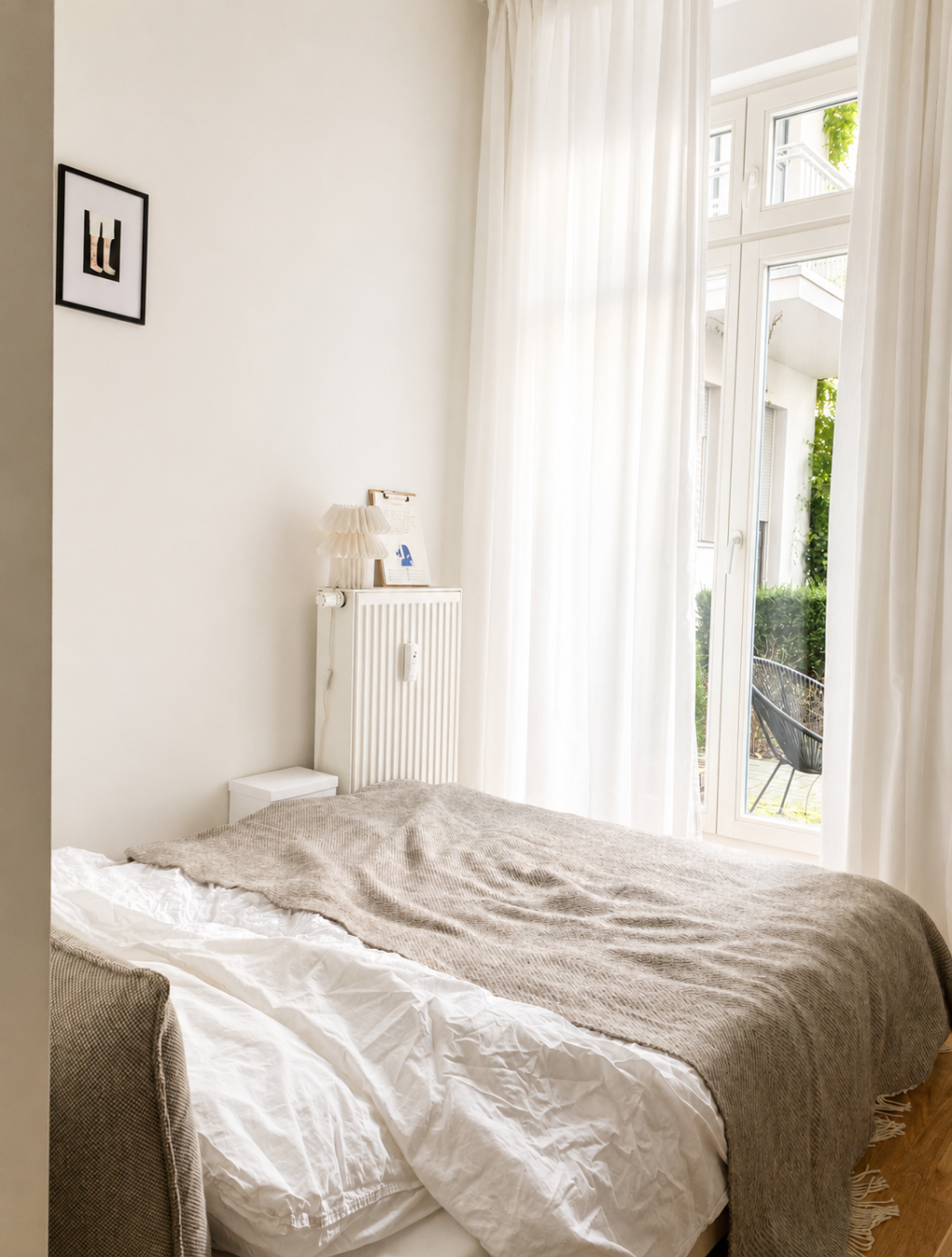 Wohnung Prenzlauer Berg Chodowieckistraße - Schlafzimmer mit Zugang zur Terrasse