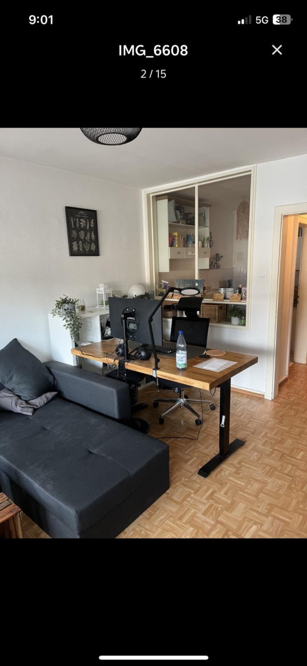 Sublet: Möblierte 1-Zimmer-Wohnung in C1 – Nähe Paradeplatz, langfristig möglich – 68159 Mannheim Quadrate – Vorschaubild 2
