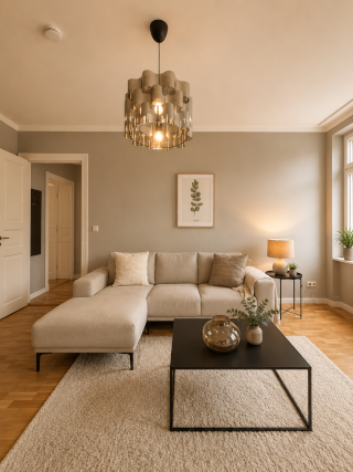 Spacious modern apartment with two bathrooms near a lake — photo 1